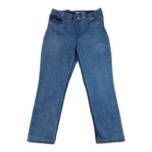 Lee Cigarette Crop Jeans Womens Slim Fit High‎ Rise Denim Casual